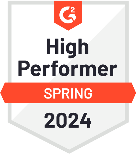 High Performer Spring 2024 badge High Performer Spring 2024 badge