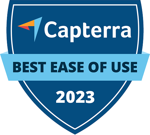 Capterra Best Ease of Use badge 2023